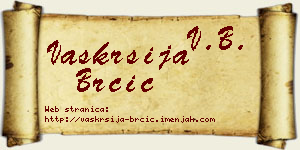 Vaskrsija Brčić vizit kartica